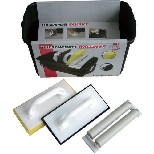 床洗浄セットバケツ22L黒