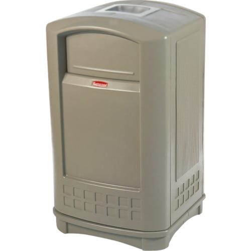 プラザコンテナ 灰皿付き ベージュ