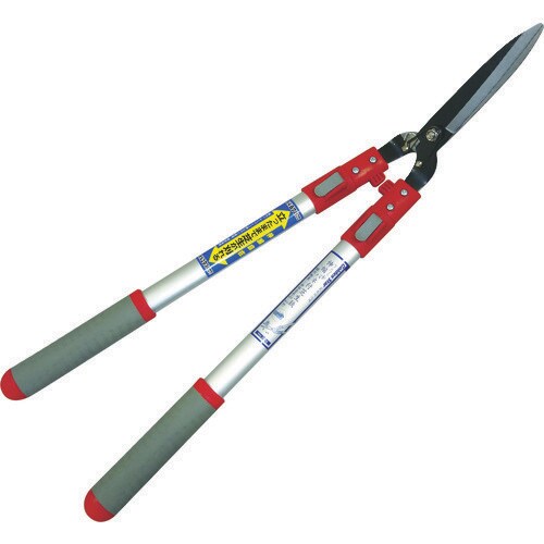 アルミ柄伸縮バネ付芝生鋏