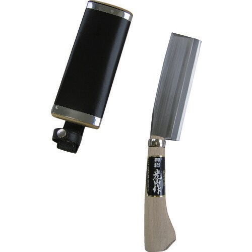 光山作安来鋼青紙付片刃腰鉈165mm