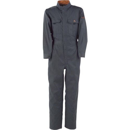 T/C長袖つなぎ服チャコールグレー3L