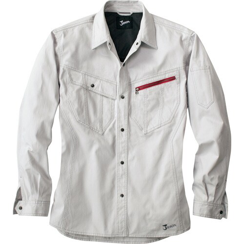 ナガソデシャツMサイズシルバー51904036M