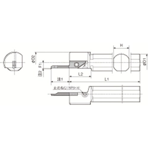 内径加工用ホルダ S19NSVNR12N
