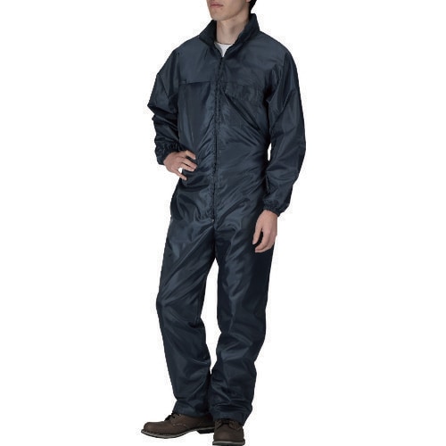 カジメイク ポリエステルツナギ ネイビー M