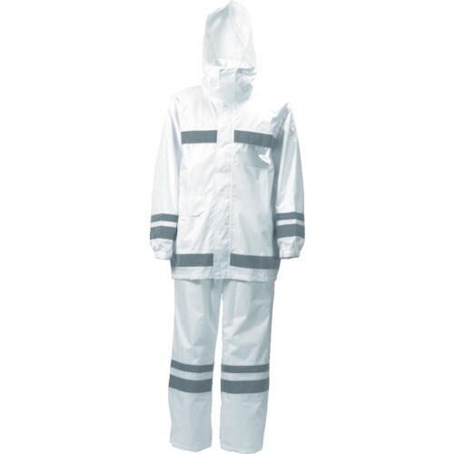 カジメイク 視認性レインスーツ イエロー L