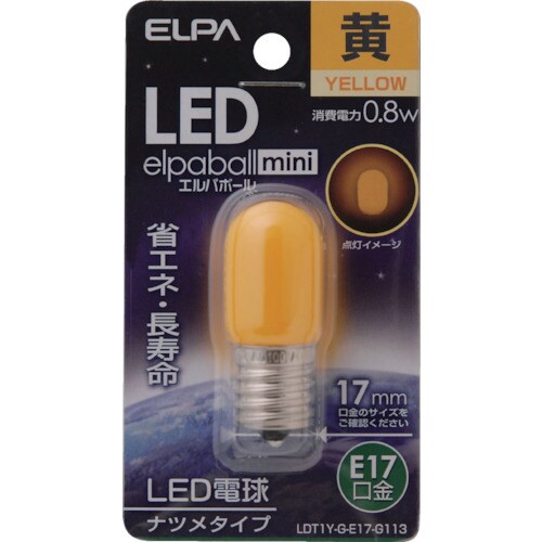 LEDナツメ形E17 LDT1YGE17G113