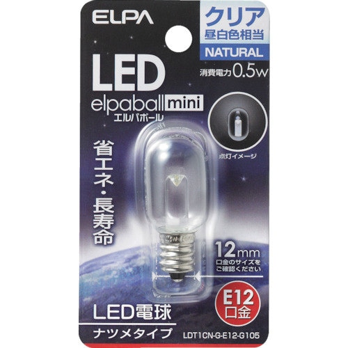 LEDナツメ形E12 LDT1CNGE12G105