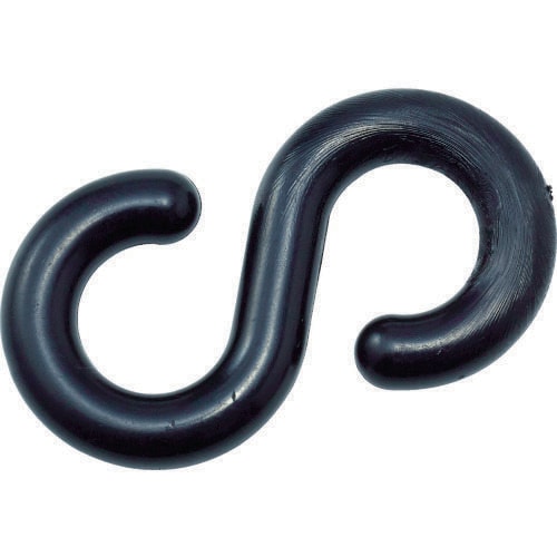 プラフックS型 黒 8mm (2個入)