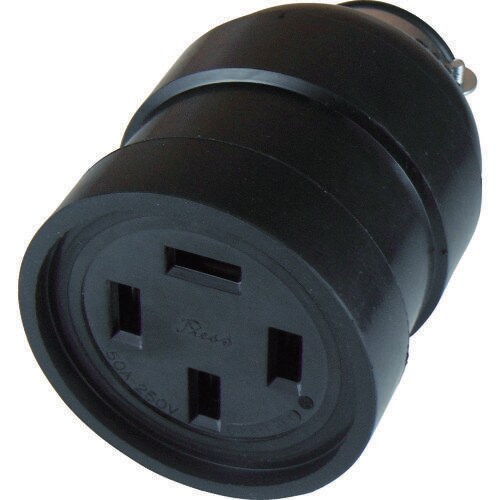 平刃形 ゴムコネクタボディ 接地3P50A250V