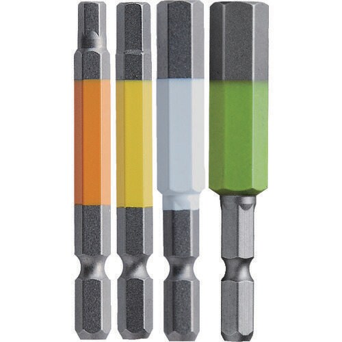 六角レンチカラービット4本組全長65mm