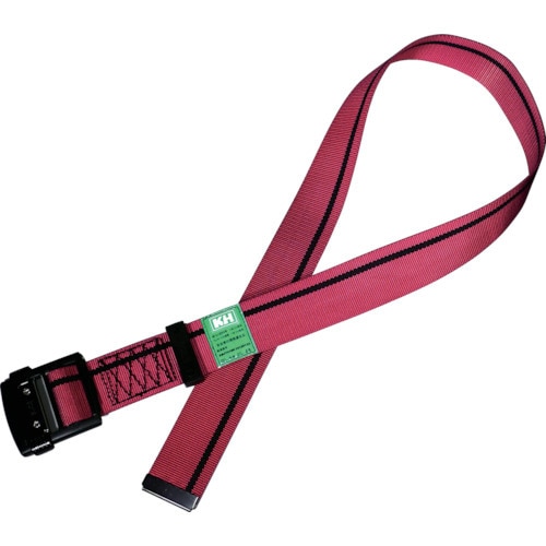 アルミバックル胴ベルト 1200mm 緋/黒