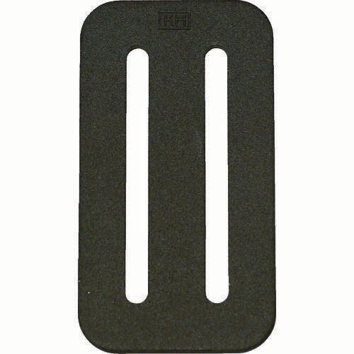 アルミ製D環止め 2穴タイプブラック