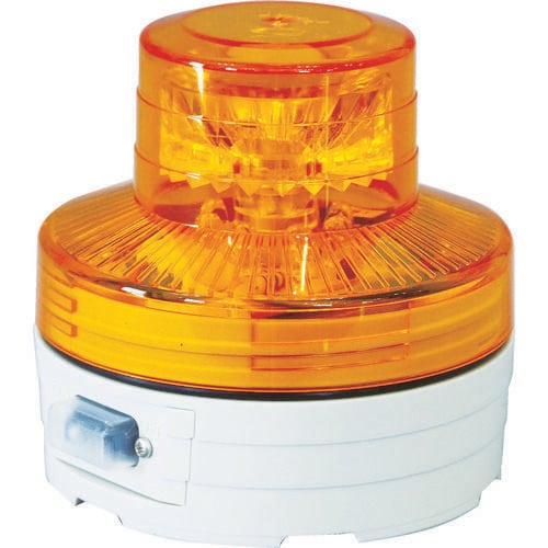 電池式LED回転灯 ニコUFO 常時点灯タイプ 黄