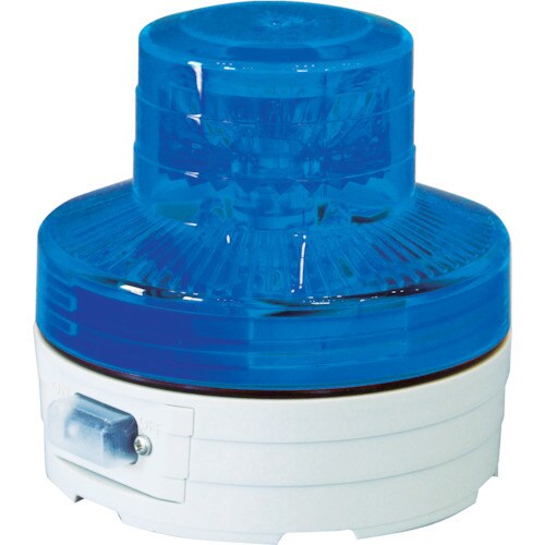 電池式LED回転灯ニコUFO夜間自動点灯タイプ 青
