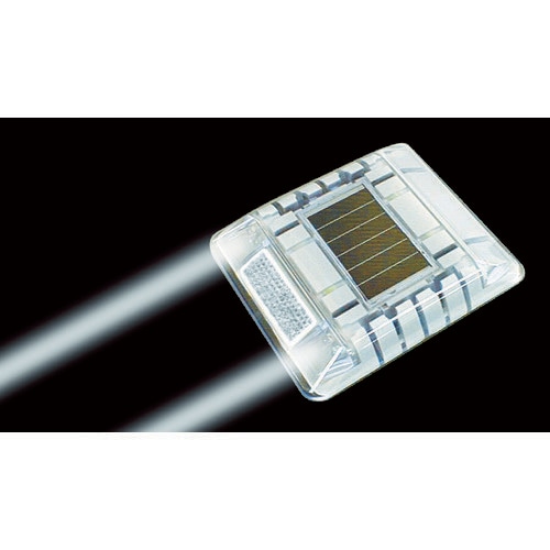 ルミナスアイ・マイティ ソーラー式点滅 片面 白