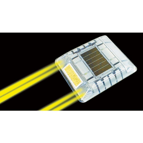 ルミナスアイ・マイティ ソーラー式点滅 片面 黄