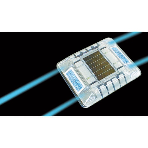 ルミナスアイ・マイティ ソーラー式常灯 両面 青