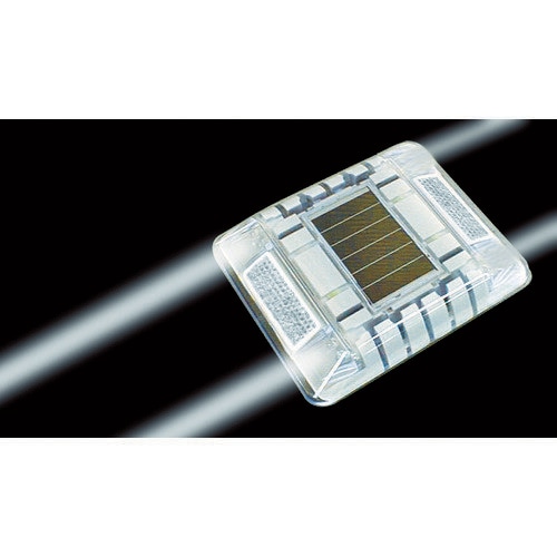 ルミナスアイ・マイティ ソーラー式常灯 両面 白