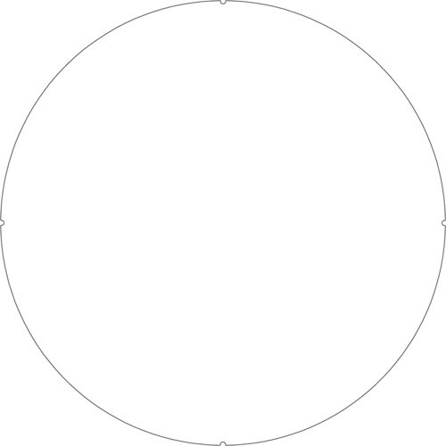 カラープラポールサインキャッププレート 無地