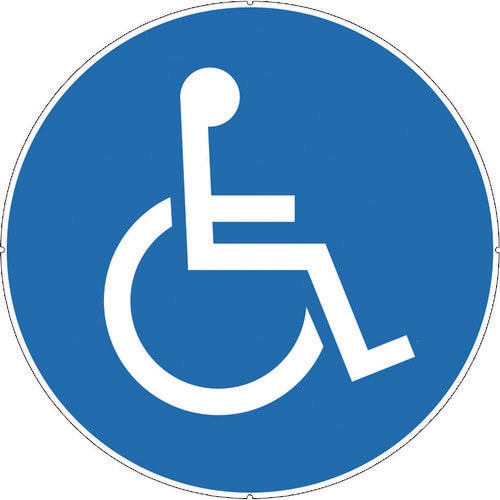 カラープラポールサインキャッププレート車イスマーク