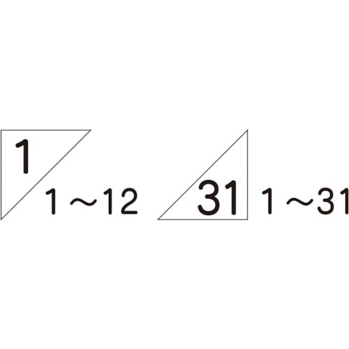 作業工程マグネット日付用数字48枚組 MG4DZ