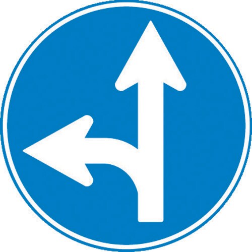 メラミン標識「A指定方向外禁止」