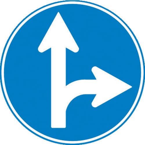 メラミン標識「AR指定方向外禁止」