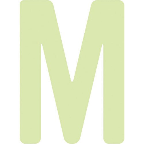 中輝度蓄光カッテイング文字 英字 M