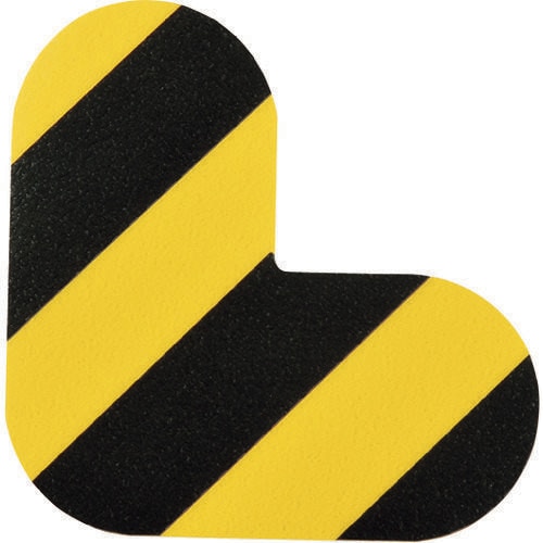 路面表示ステッカー L型 黄/黒 403015