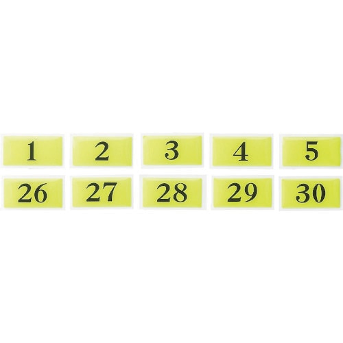 テーブルナンバー 表示内容 1