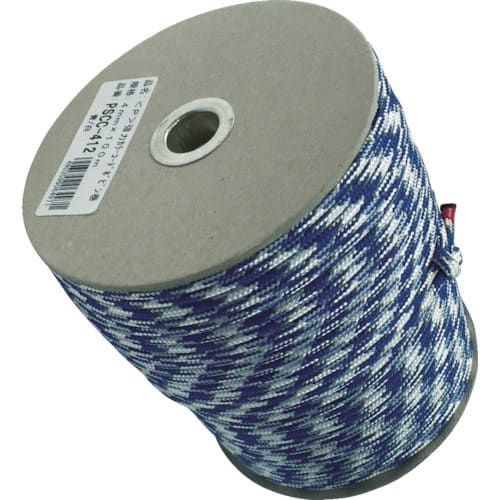 強力カラーコード 4mm×100m(青/白)