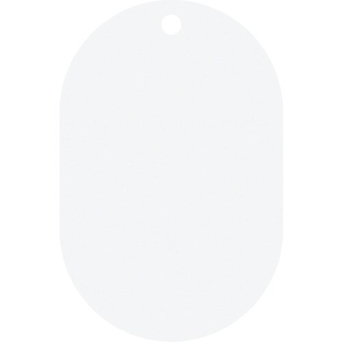 アルミ製 小判札(無地札)シルバー