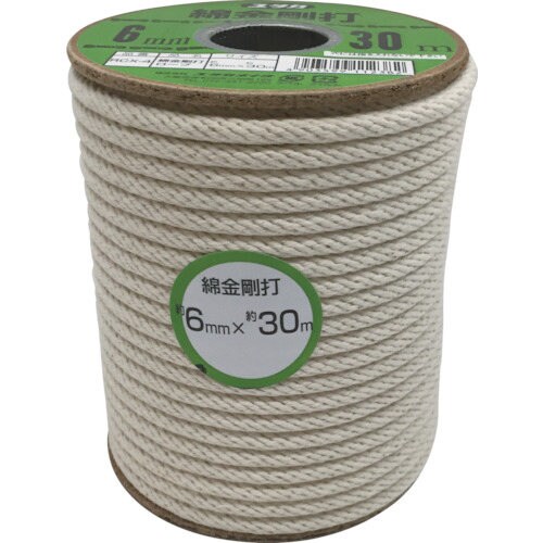 綿金剛打ロープボビン巻6mm×30m