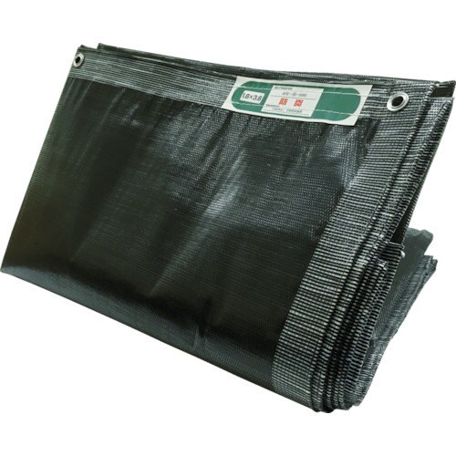 軽量防炎メッシュシート 1.8m×3.6mブラック