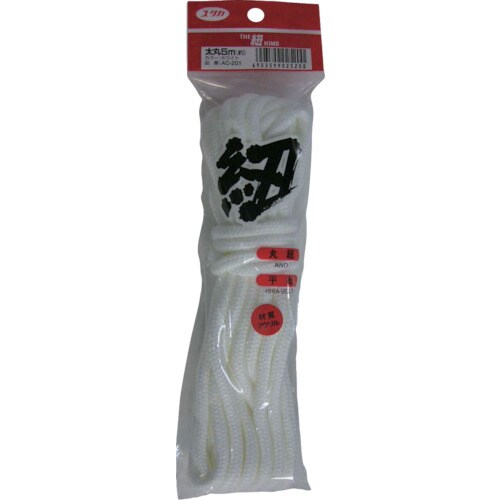 紐 ザ・紐 太丸紐 5m ホワイト AC201