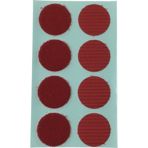 マジックテープRワンタッチ 22φ 8コ入 レッド