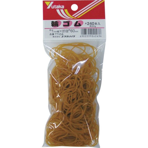 ゴム 輪ゴム 1mm×60mm(240本)