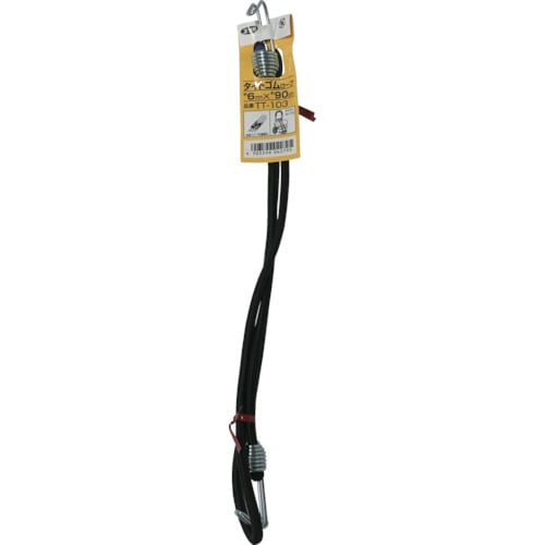 ゴムタイトゴムロープ金具付 6φ×90cm