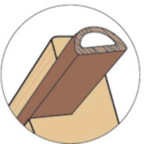 ドア窓用気密パッキンD型 G0103