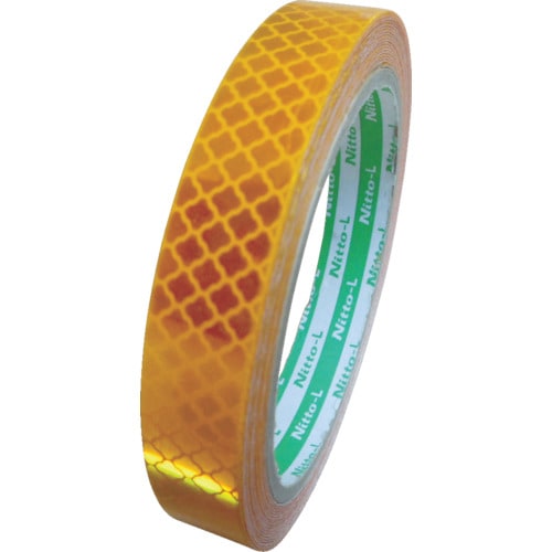 高輝度プリズム反射テープ 15mm×5Mイエロー