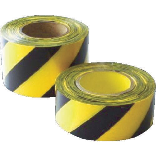 危険標示テープ トラモヨウ 黄/黒60mm×50m