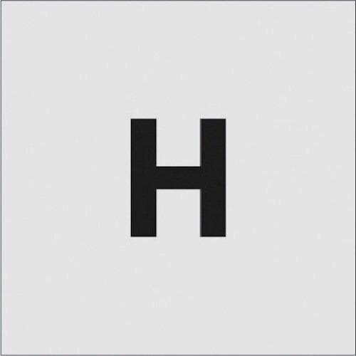 ステンシル H 文字サイズ50×40mm