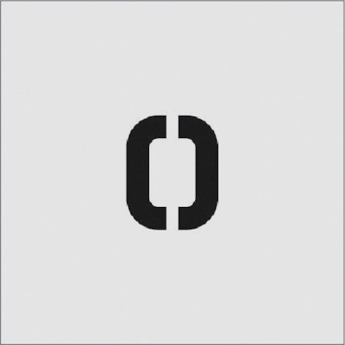 ステンシル O 文字サイズ50×40mm