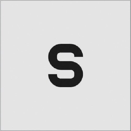 ステンシル S 文字サイズ50×40mm