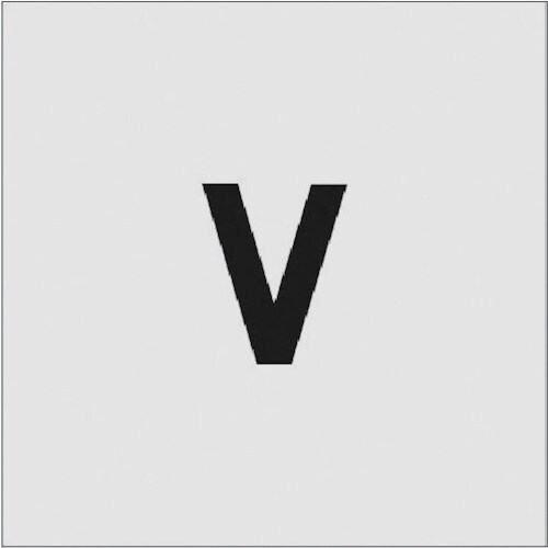 ステンシル V 文字サイズ50×40mm