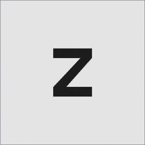 ステンシル Z 文字サイズ50×40mm