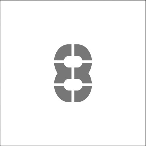 ステンシル マグネット8 文字サイズ50×40mm