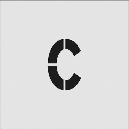 ステンシル C 文字サイズ100×65mm