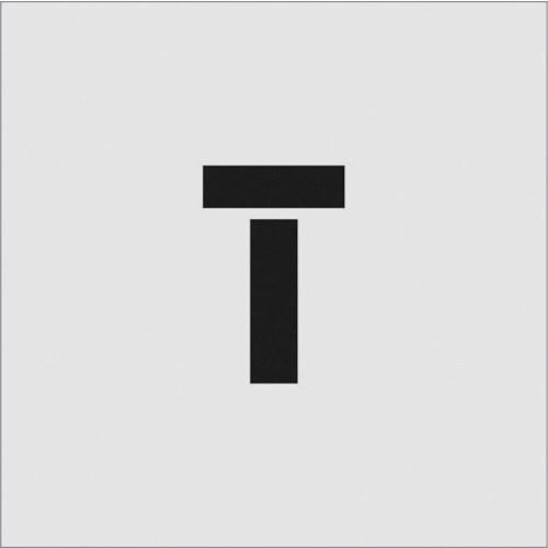 ステンシル T 文字サイズ100×65mm