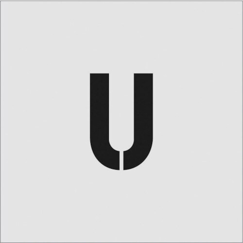 ステンシル U 文字サイズ100×65mm